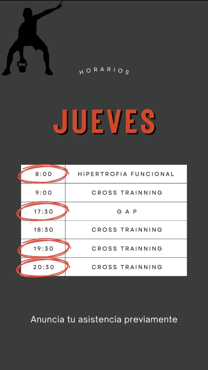 NUEVOS HORARIOS!