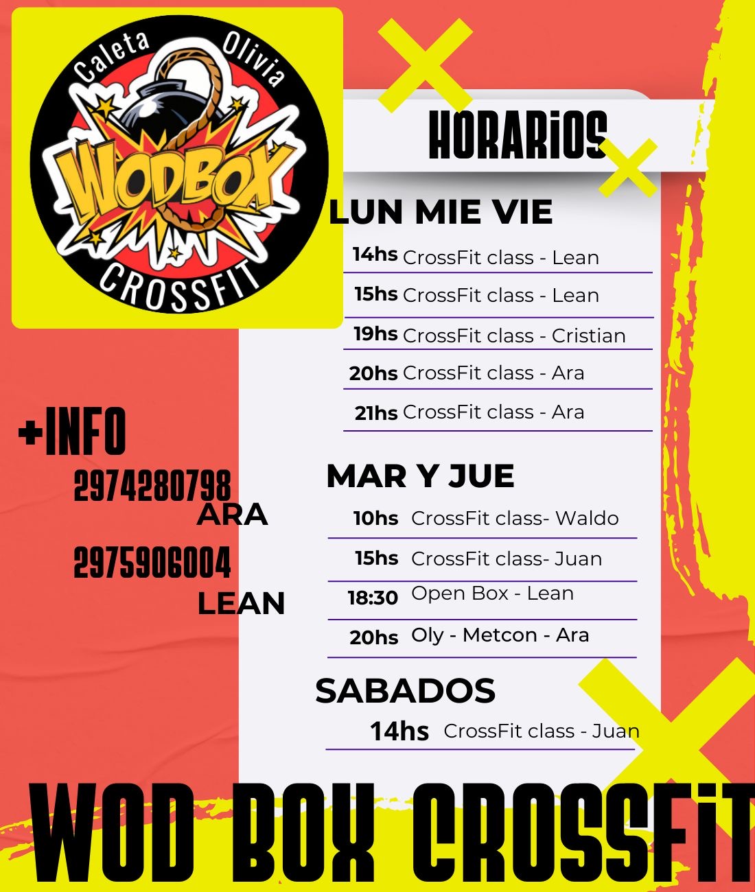 NUEVOS HORARIOS.. desde 05/02