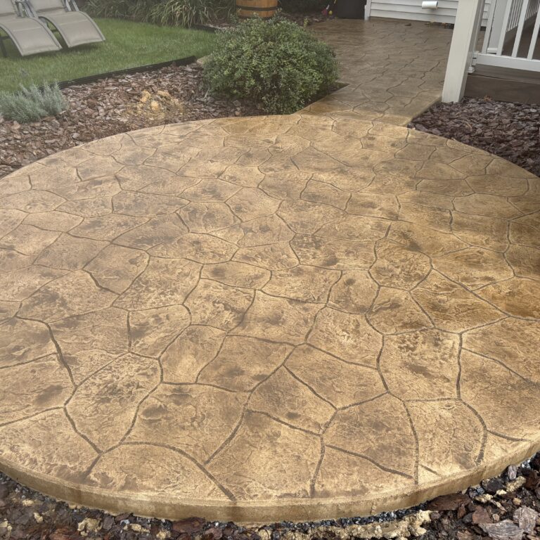 Decorative concrete, residential job