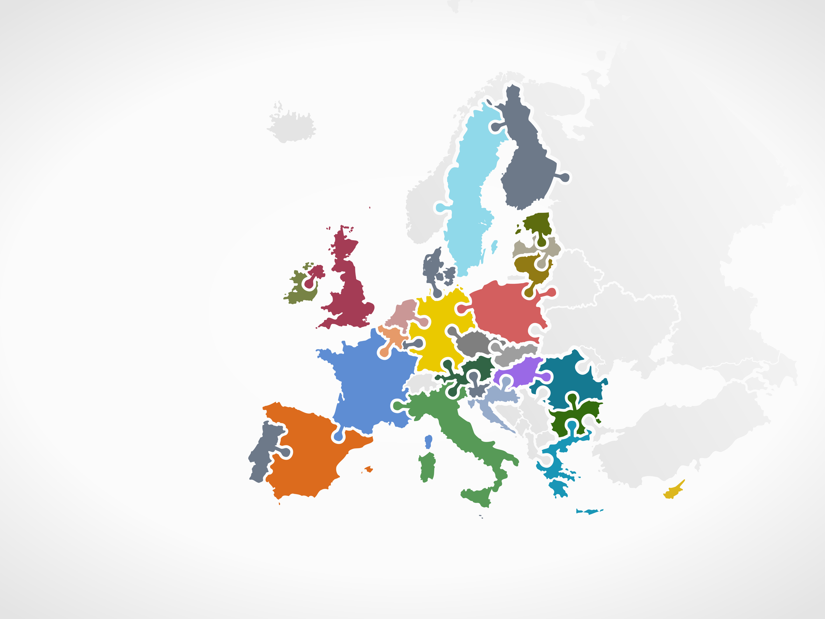 Europe map. Карта - Европа. Карта Европы стилизованная. Карта Европы красивая. Политическая карта Европы.