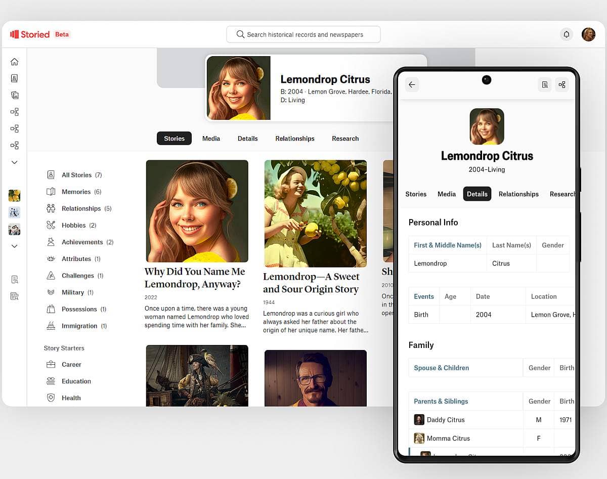 World Archives Rebrands to 'Storied,' Launching the Next-Generation of  Family History Technology - TechBuzz News - Utah Tech News