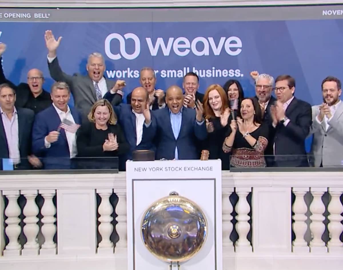 Weave Listed on NYSE, Rings Opening Bell