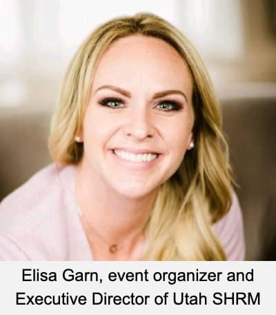 Elisa Garn, event organizer and Executive Director of Utah SHRM