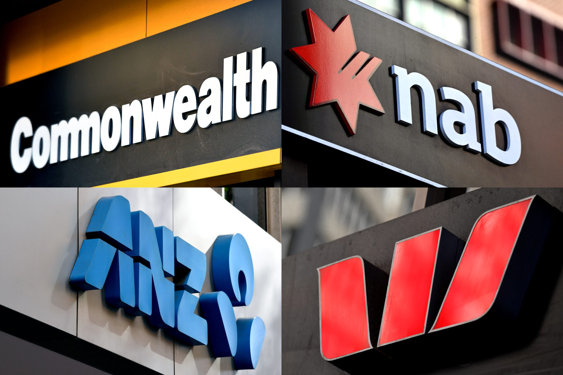 Australia's big four banks: CBA, NAB, ANZ and Westpac