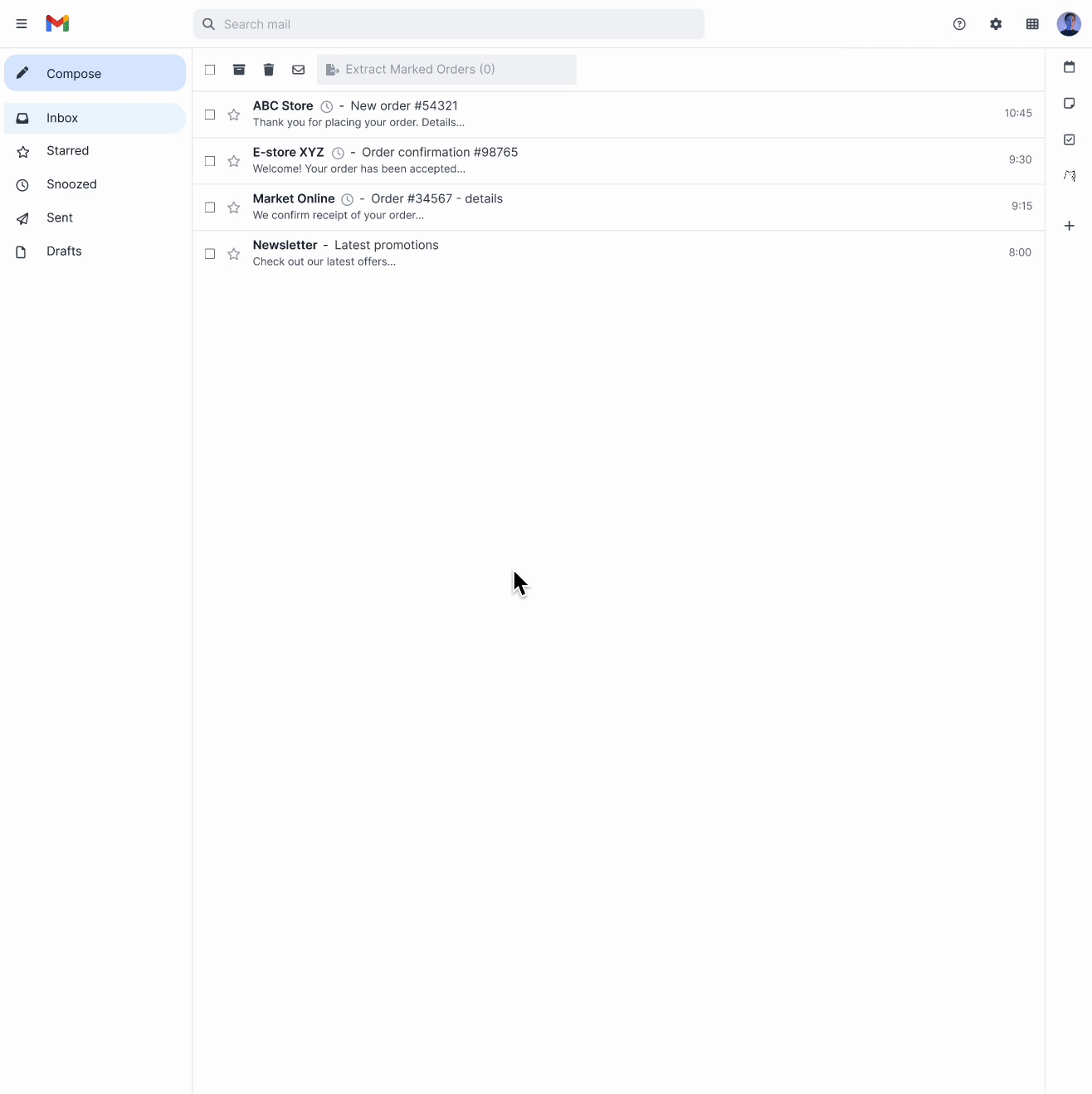 Crumb AI extracting data from multiple emails