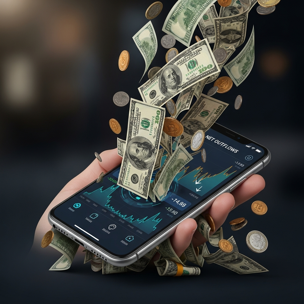 Salidas netas de productos cripto alcanzan $1.700 millones