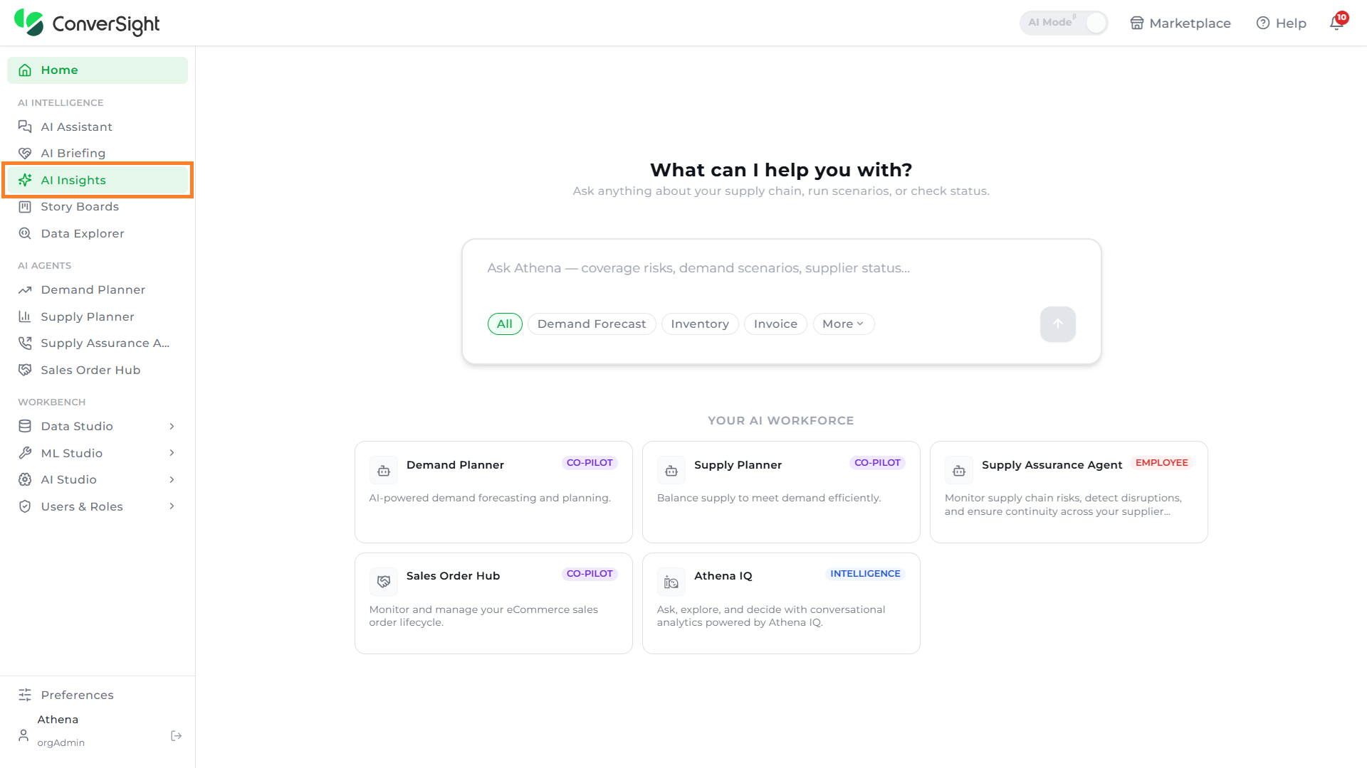 AI Insights Option
