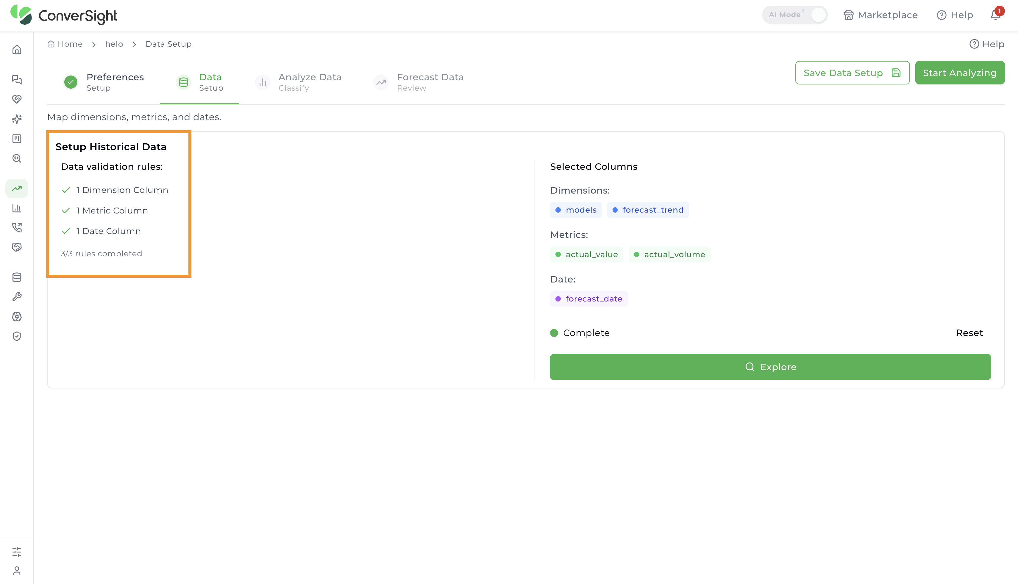 Demand Planner Rules Validation
