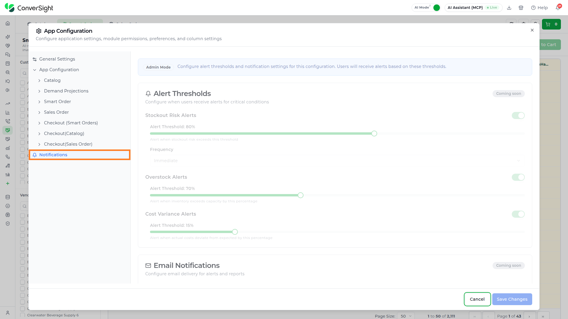 Order Hub Notifications