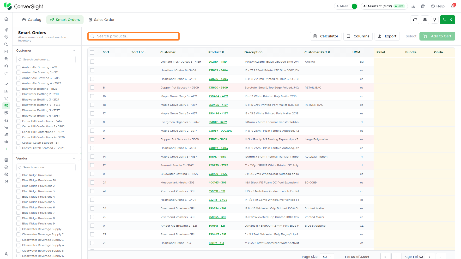 Order Hub Search