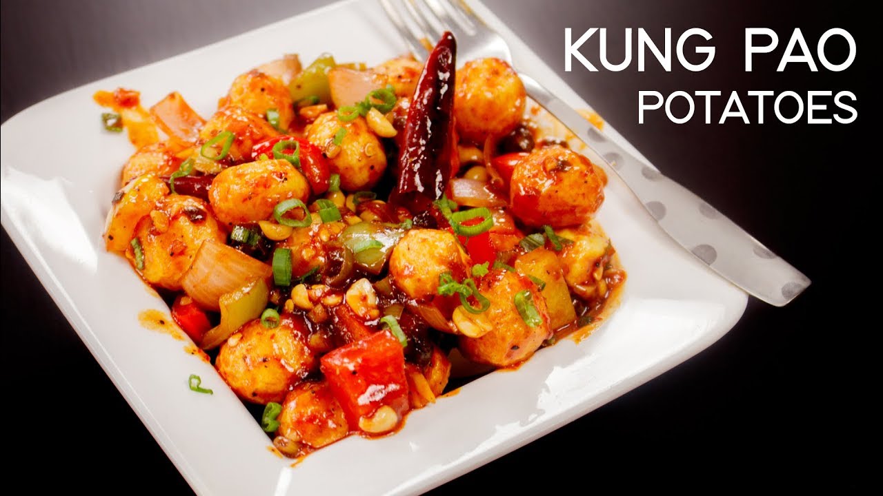 Kung Pao Potatoes Recipe – Chilli Potato Chinese Indo Style – CookingShooking