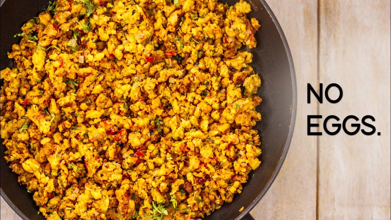 Eggless Bhurji Recipe – Tasty Veg Scrambled Anda Burji with No Eggs – CookingShooking