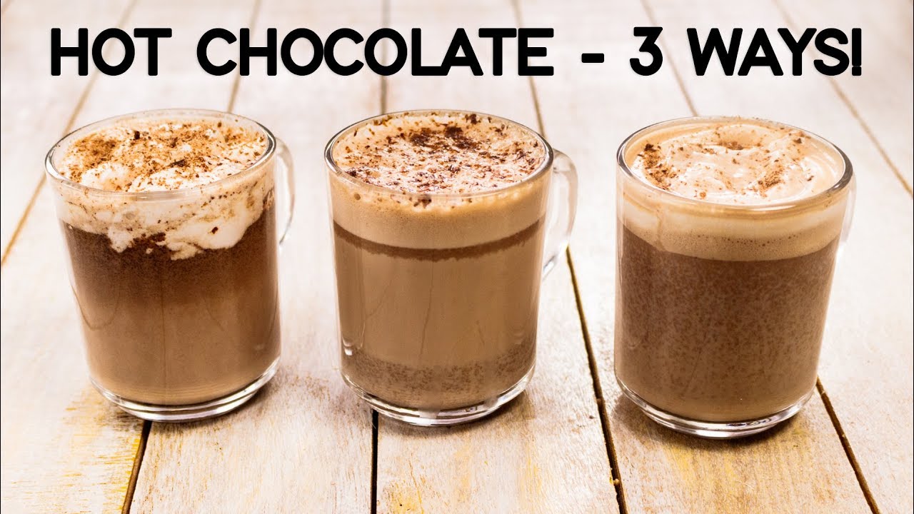 Hot Chocolate Recipe – 3 Ways Easy & Best Milkshake – CookingShooking