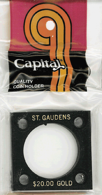 Capital Plastics 144 Coin Holder - St. Gaudens $20 Gold