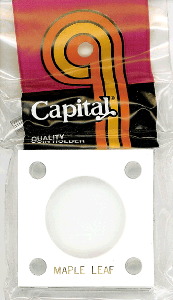 Capital Plastics 144 Coin Holder White - 1 oz Gold Maple Leaf (30 mm)