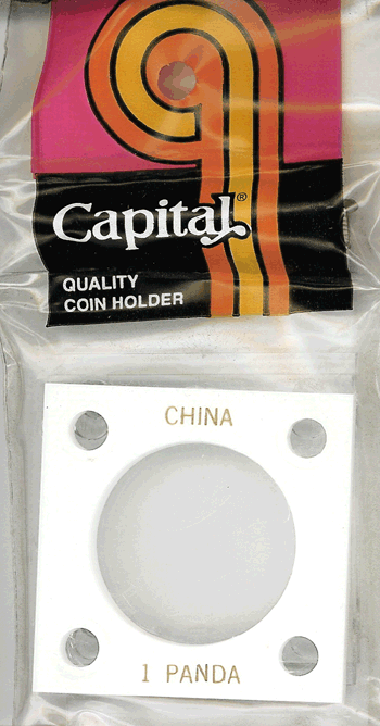 Capital Plastics 144 Coin Holder White - 1 oz Panda (32 mm)