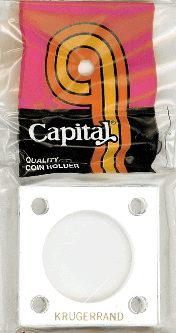 Capital Plastics 144 Coin Holder White - 1 oz Krugerrand (32.8 mm)