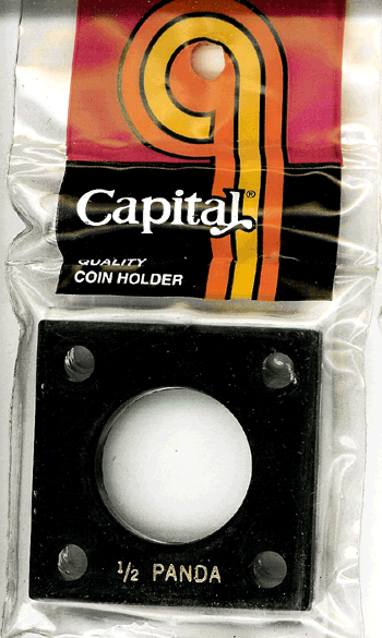 Capital Plastics 144 Coin Holder - 1 2 oz Panda (27 mm)