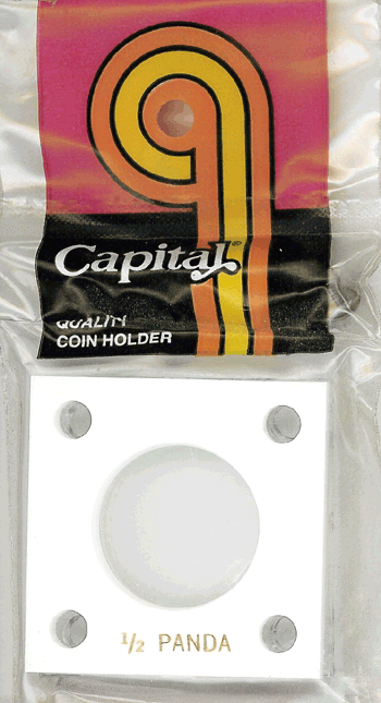 Capital Plastics 144 Coin Holder White - 1 2 oz Panda (27 mm)