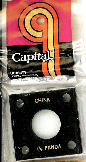 Capital Plastics 144 Coin Holder - 1 4 oz Panda (22 mm)