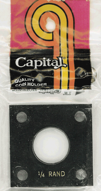 1/4 oz Krugerrand Capital Plastics Coin Holder 144 Black 2x2