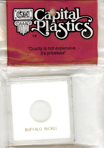 Capital Plastics Buffalo Nickel Krown Holder - White