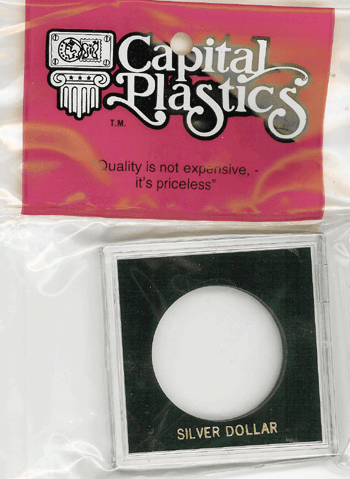 Capital Plastics Silver Dollar Krown Holder - Black