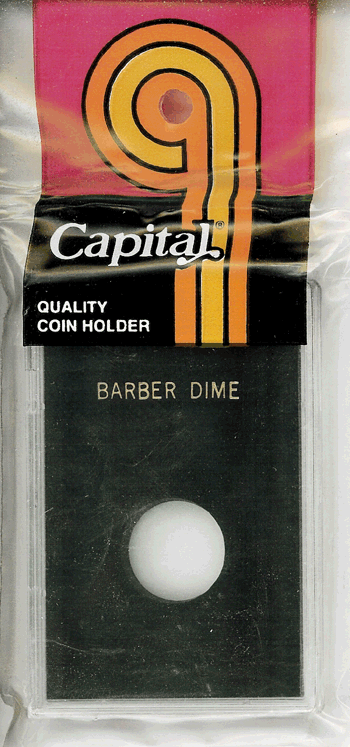 Capital Plastics Barber Dime CAPS Holder - Black