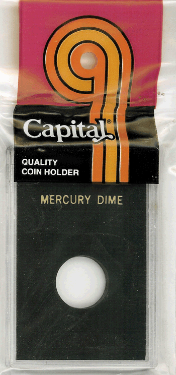 Capital Plastics Mercury Dime CAPS Holder - Black