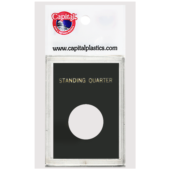 Capital Plastics Standing Quarter CAPS Holder - Black