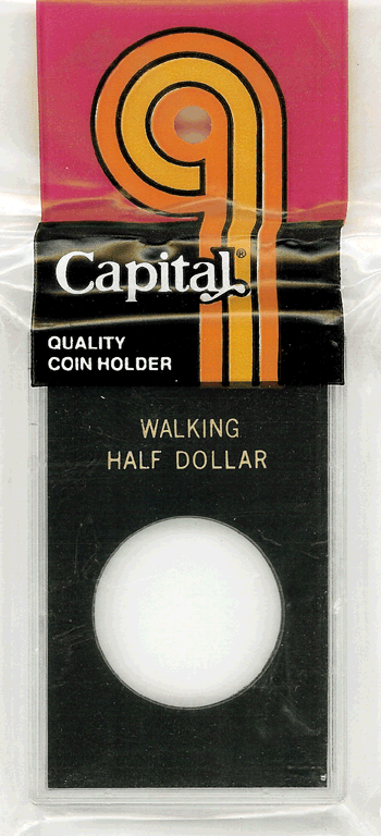 Capital Plastics Walking Half Dollar CAPS Holder - Black