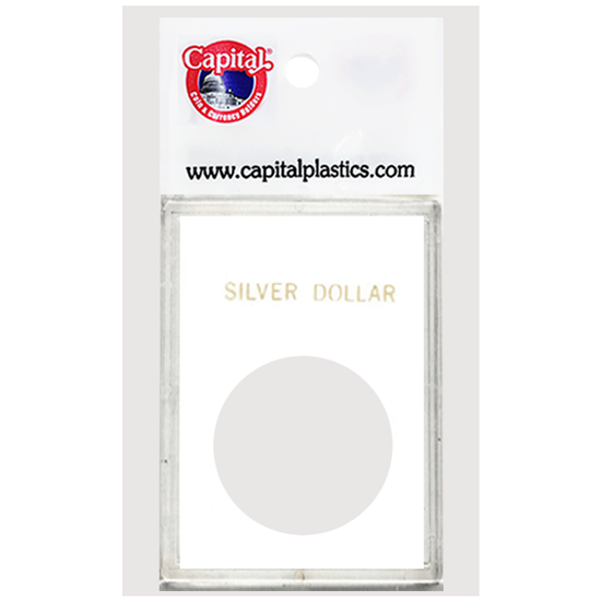 Capital Plastics Silver Dollar CAPS Holder - White