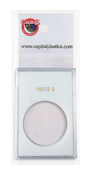 Capital Plastics Peace Dollar CAPS Holder - White