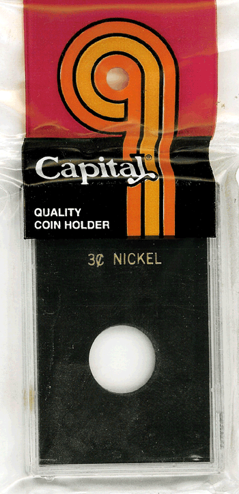 Capital Plastics 3 Cent Nickel CAPS Holder - Black