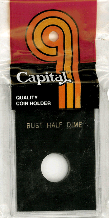 Capital Plastics Bust Half Dime CAPS Holder - Black