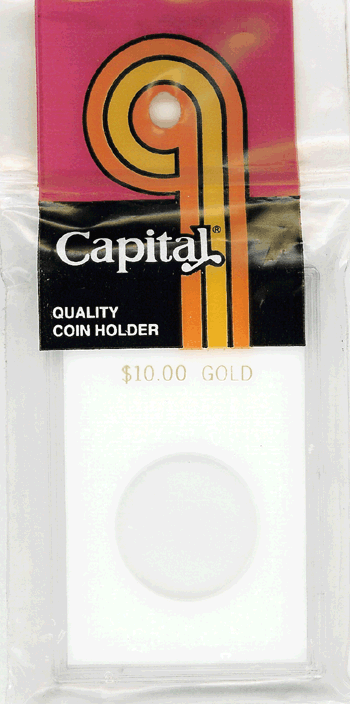 Capital Plastics $10 Gold CAPS Holder - White