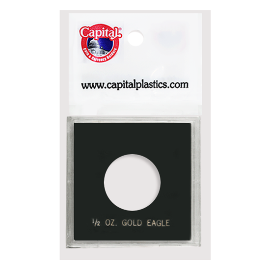 Capital Plastics 1-2 oz Gold Eagle CAPS Holder - Black