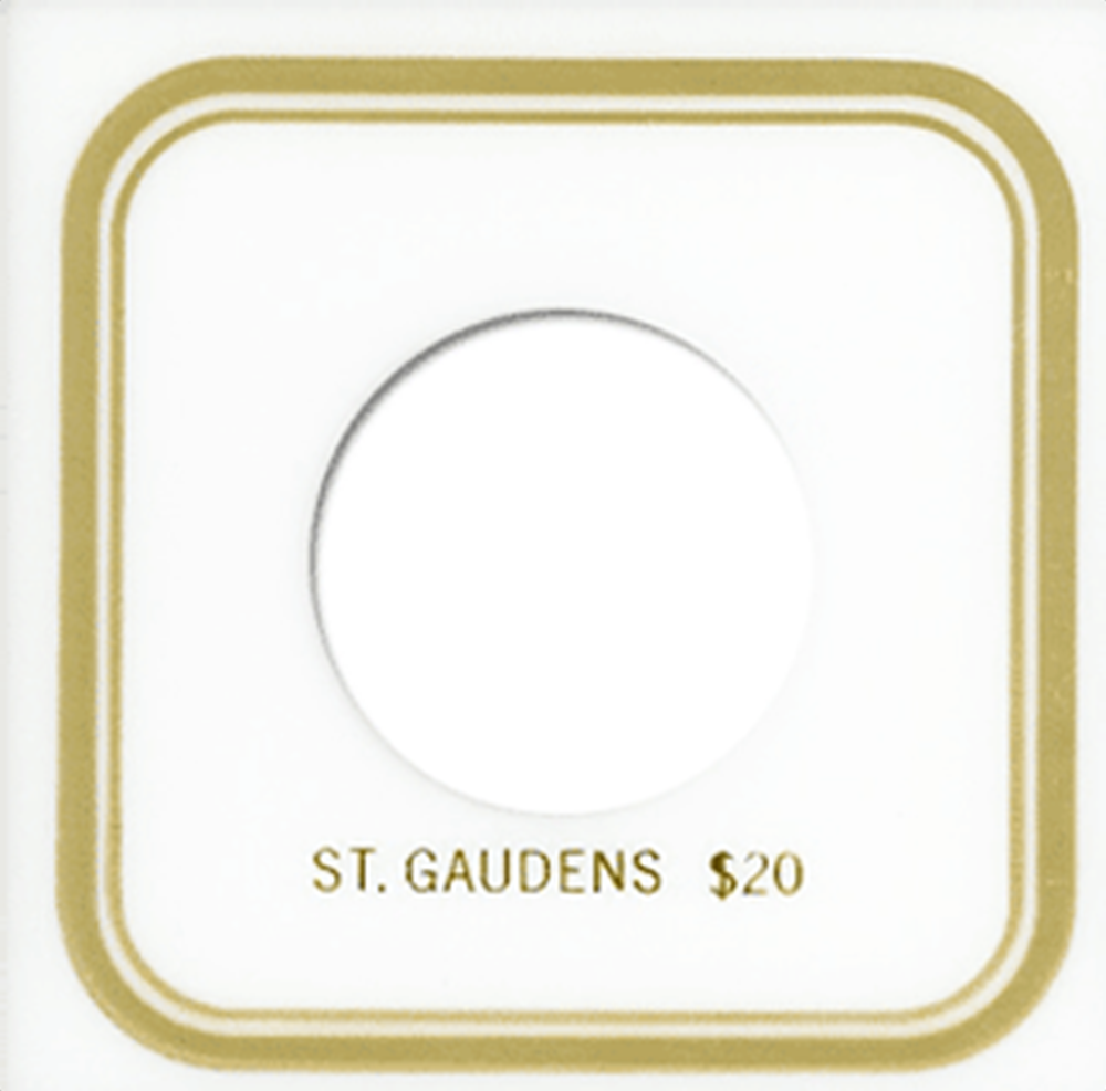 Capital Plastics $20 St. Gaudens VPX Coin Holder - White