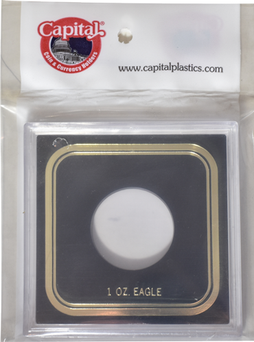 Capital Plastics 1 oz Gold Eagle VPX Coin Holder - Black