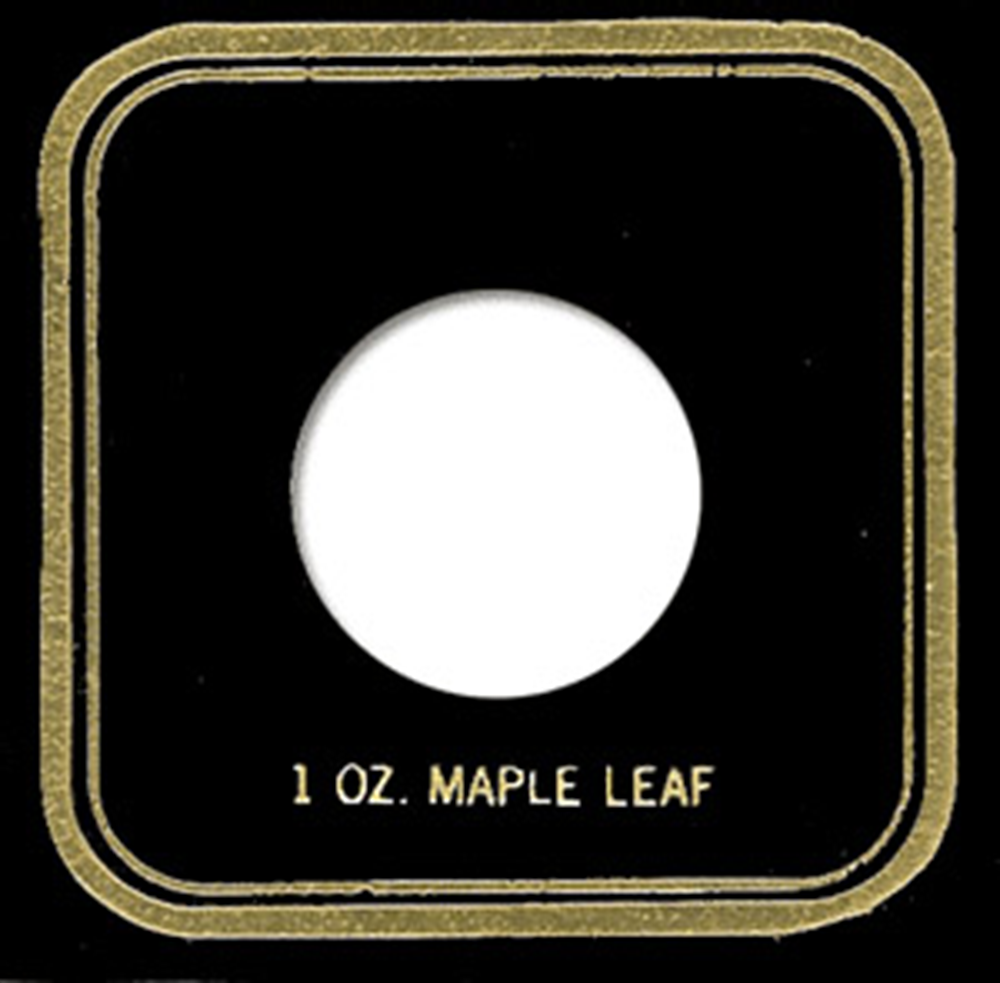 Capital Plastics 1 oz Maple Leaf VPX Coin Holder - Black