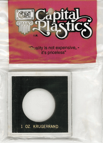 Capital Plastics 1 oz Krugerrand VPX Coin Holder - Black