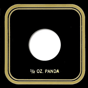 Capital Plastics 1 2 oz Panda VPX Coin Holder - Black