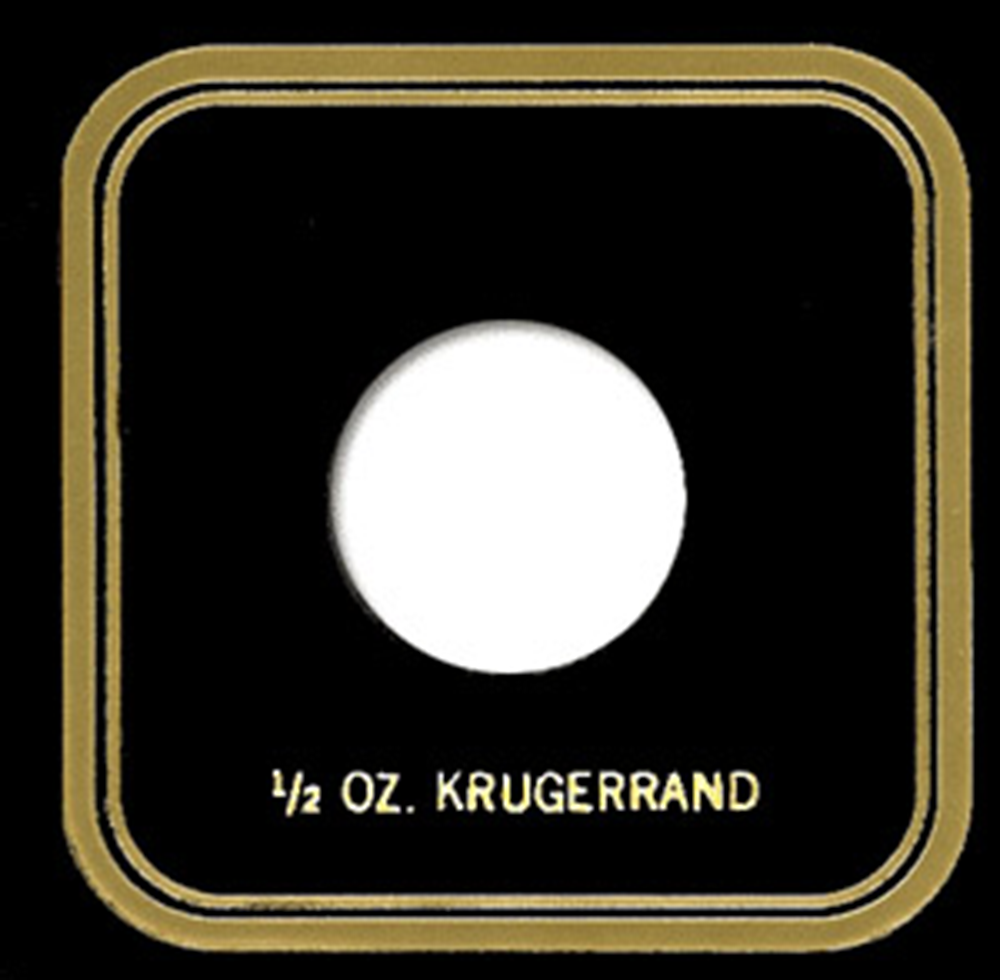 Capital Plastics 1 2 oz Krugerrand VPX Coin Holder - Black