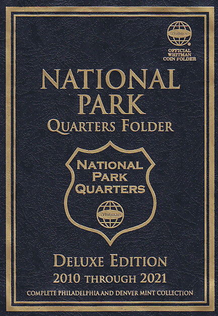 Whitman National Park Quarters P & D Coin Folder 2010 - 2021