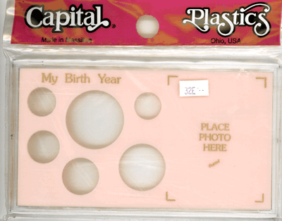 My Birth Year Capital Plastics Photo / 6 Coin Holder Pink Lg. Dollar Meteor