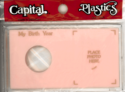 My Birth Year Silver Eagle / Photo Capital Plastics Coin Holder Pink Meteor