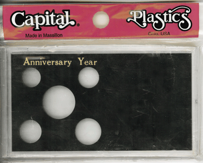 Anniversary ASE Capital Plastics Coin Holder Black Meteor