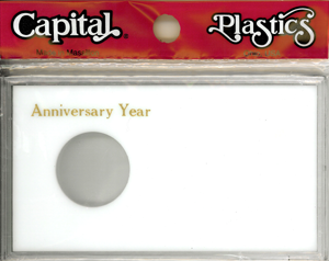Anniversary Silver Eagle Capital Plastics Coin Holder White Meteor