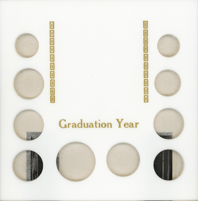 Graduation Year 10 Coin / Photo Capital Plastics Coin Holder White Galaxy