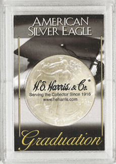 1 oz American Silver Eagle Frosty Case - Graduation